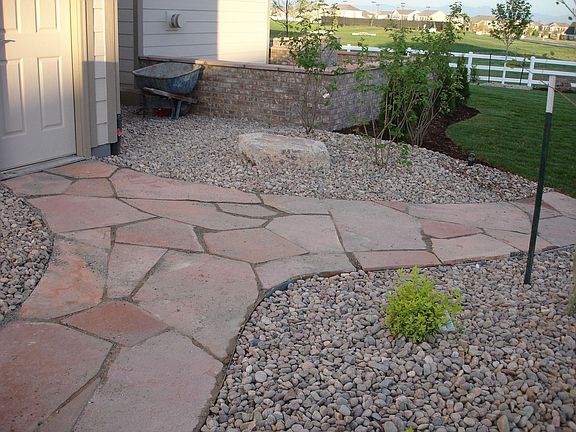 Flagstone walkway