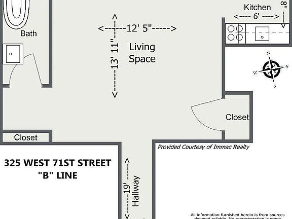 2nd image of 325 W 71st St APT 6B