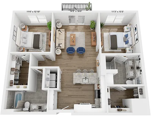 Floor plan B4