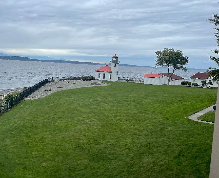 View from your deck of Alki Lighthouse which is right next door.