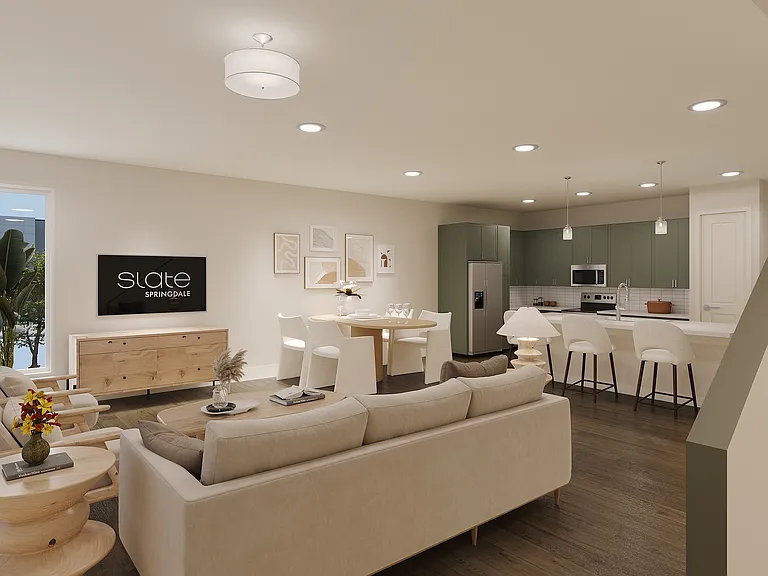 Rendering Slate Springdale Living Space