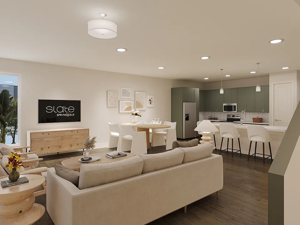 Rendering Slate Springdale Living Space