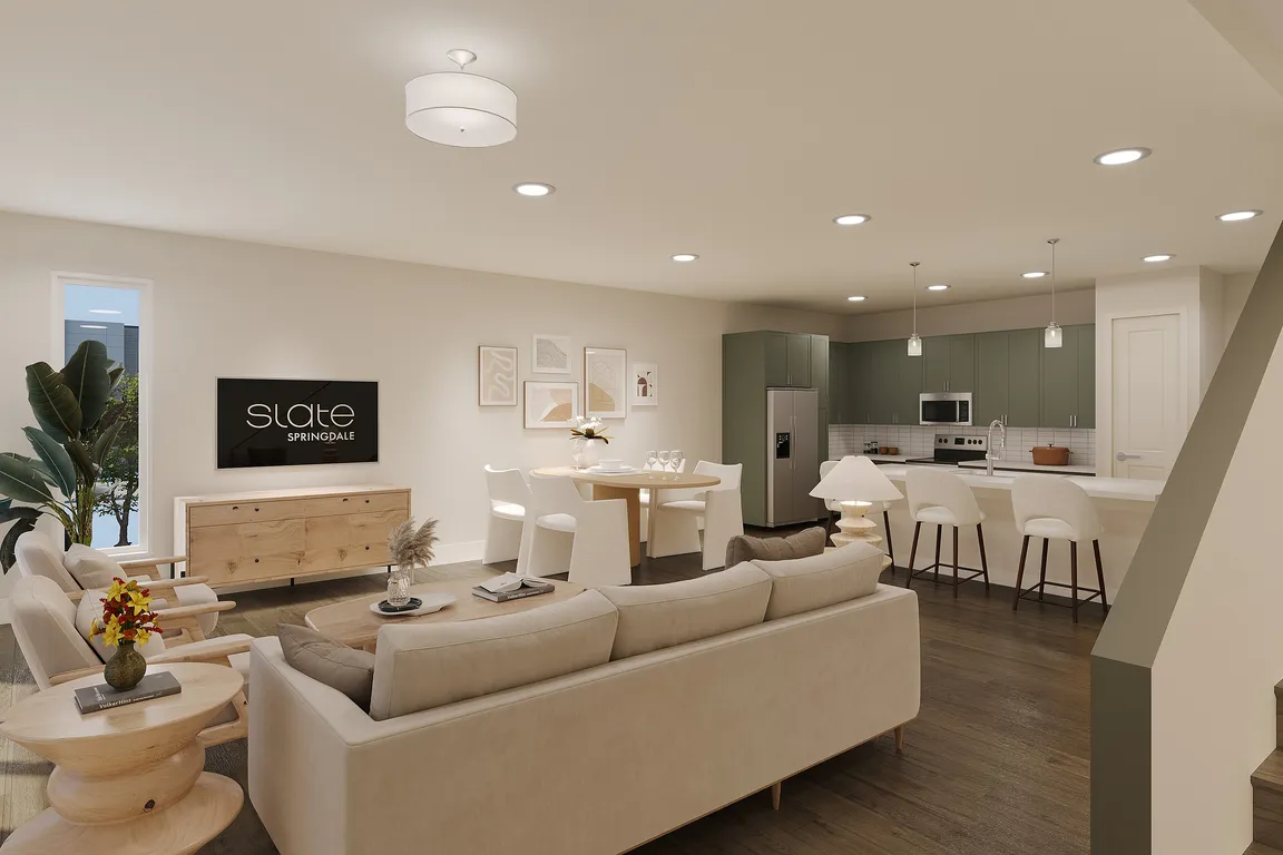 Rendering Slate Springdale Living Space