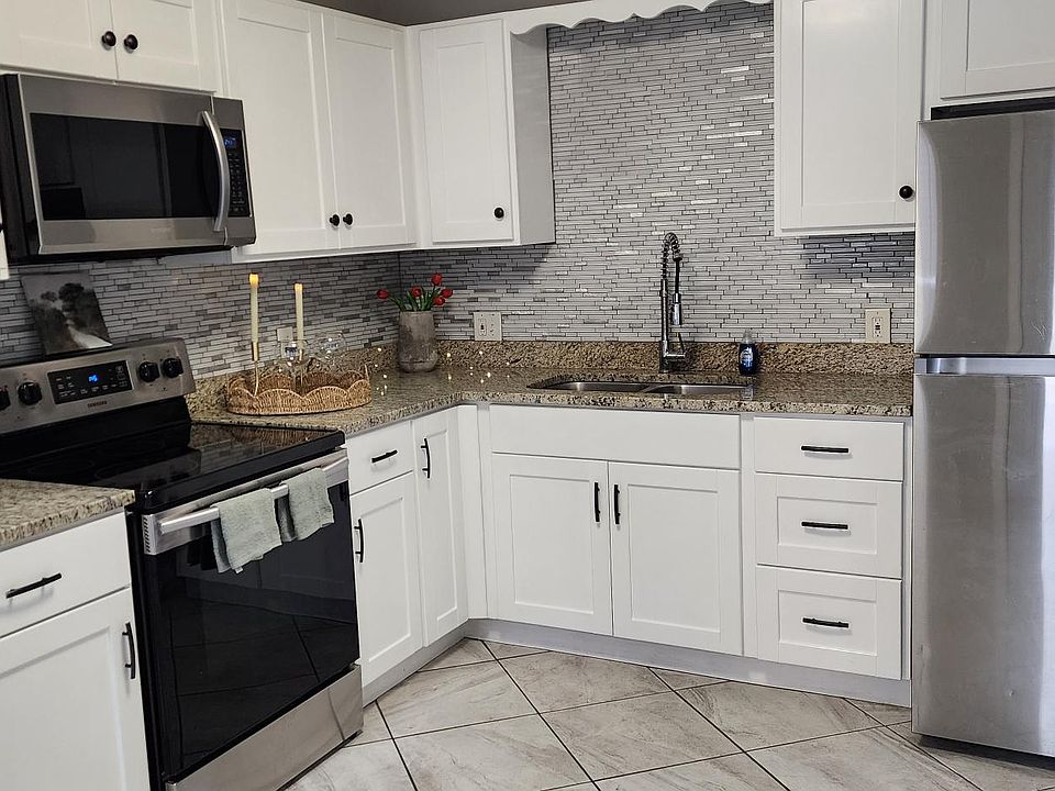 Kitchen with lots of storage.