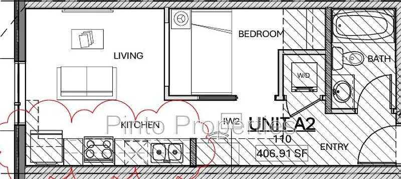 1 bed, 1.0 bath, 407 sqft, $1,350 — Photo 2