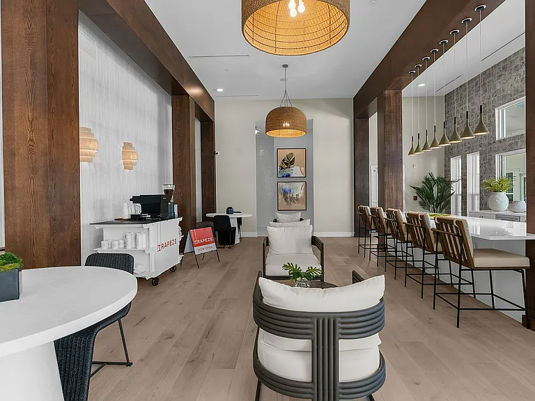 Step into elegance: A modern lounge designed for relaxation and stylish living.