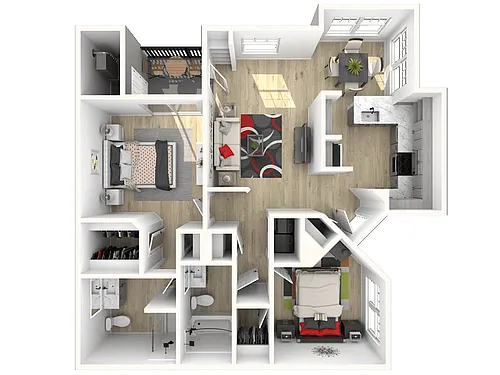Floor plan 2x2 Super