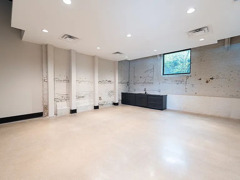 Spacious and stylish open-concept lounge area