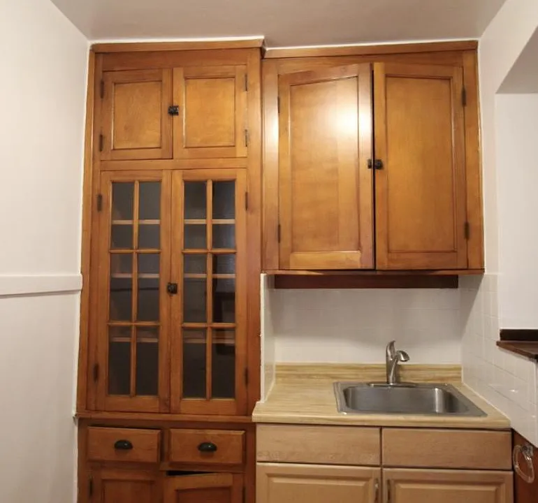 Kitchen with Built in Shelves
