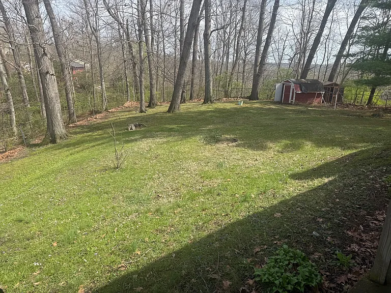 Large, private backyard