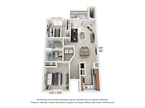 Floor plan The Leland