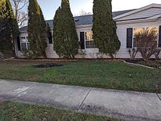 Front view of the house