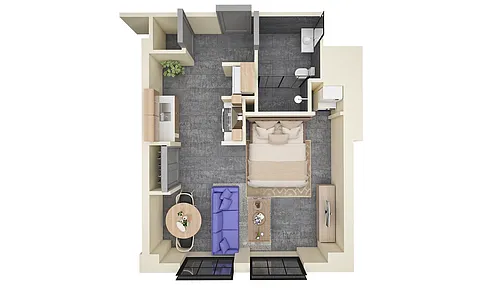 Floor plan Studio A