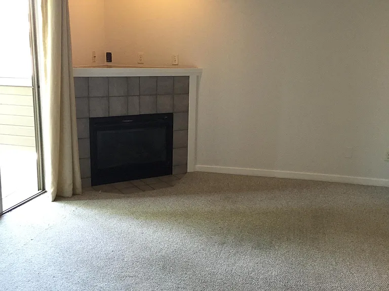 living room with fireplace