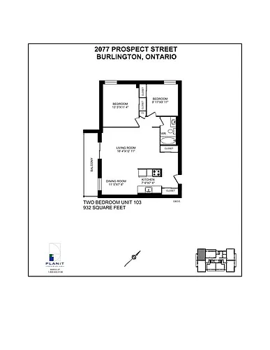 Floor plan 2 Bedroom