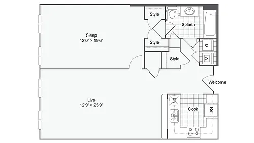 Floor plan A110
