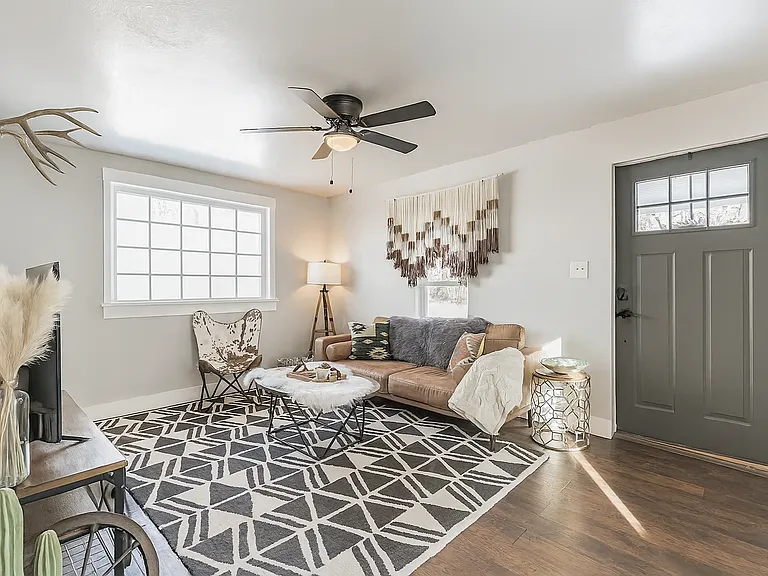 Kick back and relax in this stylish living space