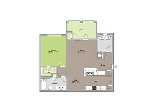 Floor plan THE BLUE RIDGE