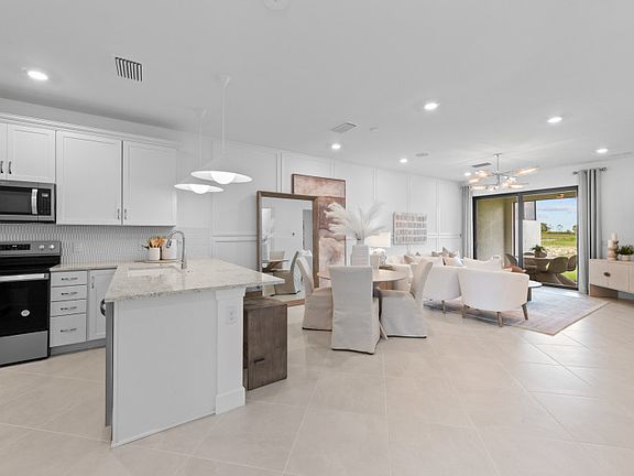 Open flow-through layout