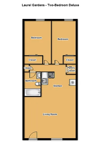 Floor plan 2x1D