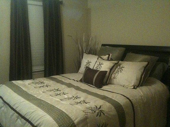 Master bedroom not large.