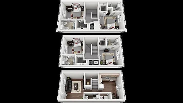 Floor plan 4 Bed 4.5 bath - Price Per Bed