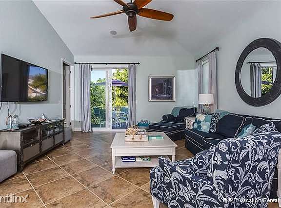 The beautifully decorated living room