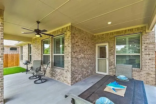 Rear patio