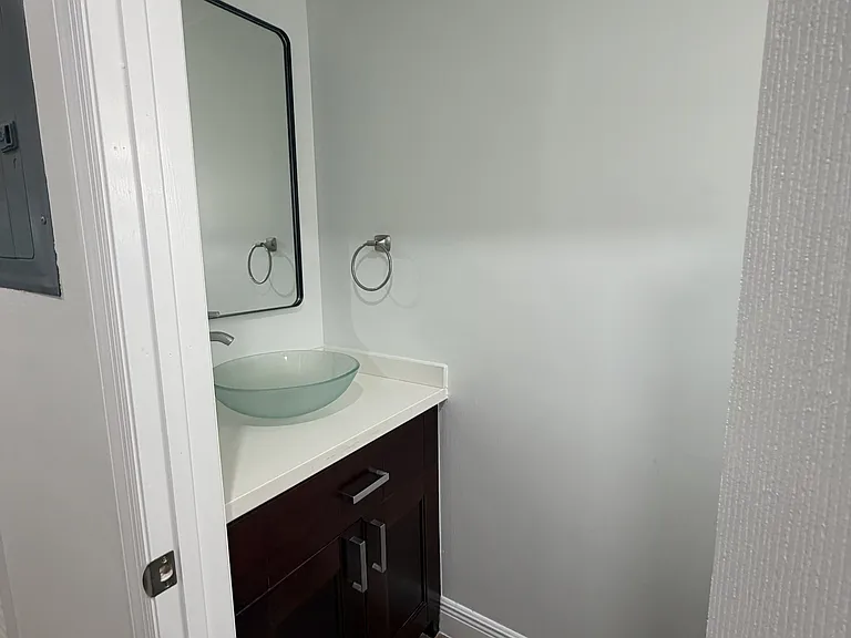 Hallway half bathroom