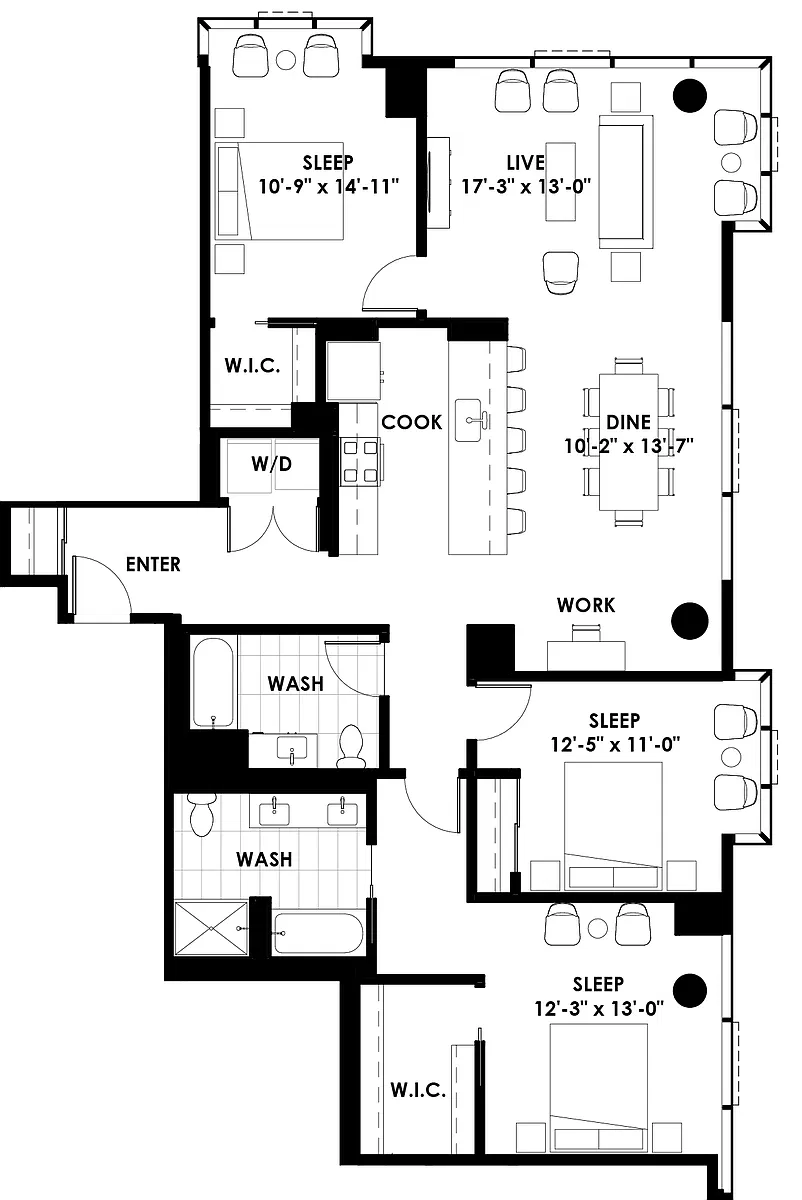 Floor plan 3C