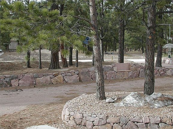 Stone Wall/Bench on Cirlce Drive