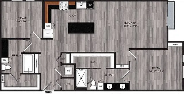 Floor plan B3
