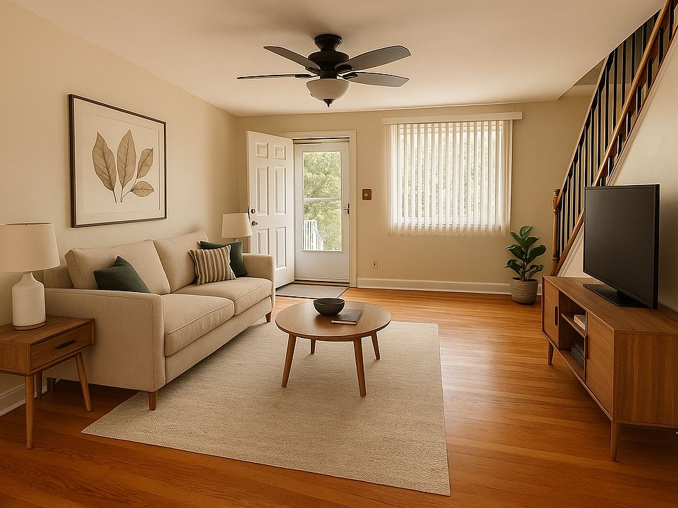 Digitally Furnished Living Room