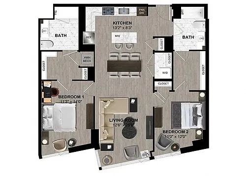 Floor plan B112