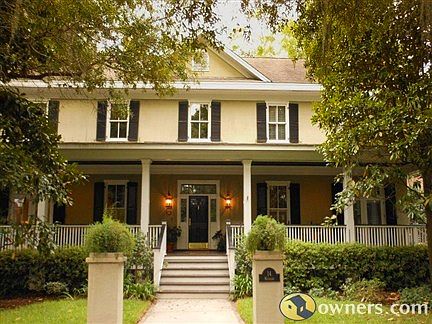 Waterside Drive entrance with 100ft. porch