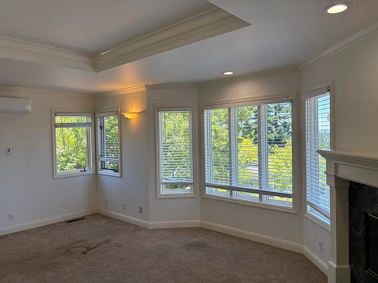 Primary bedroom front windows