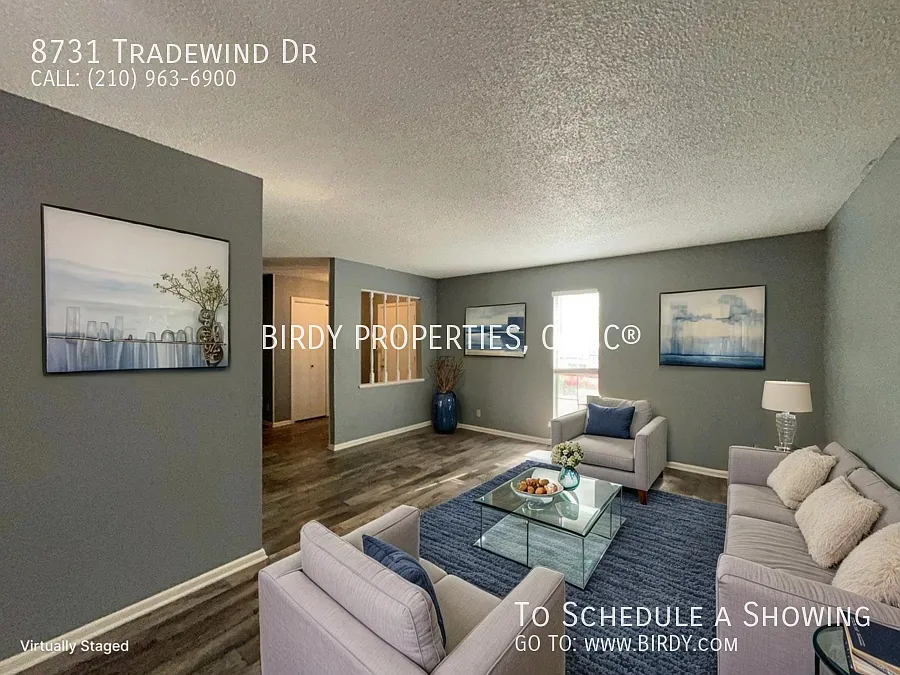 "Charming 3-Bed Townhouse with Fireplace Oasis at 8731 Tradewind Dr, Windcrest!" — Photo 2