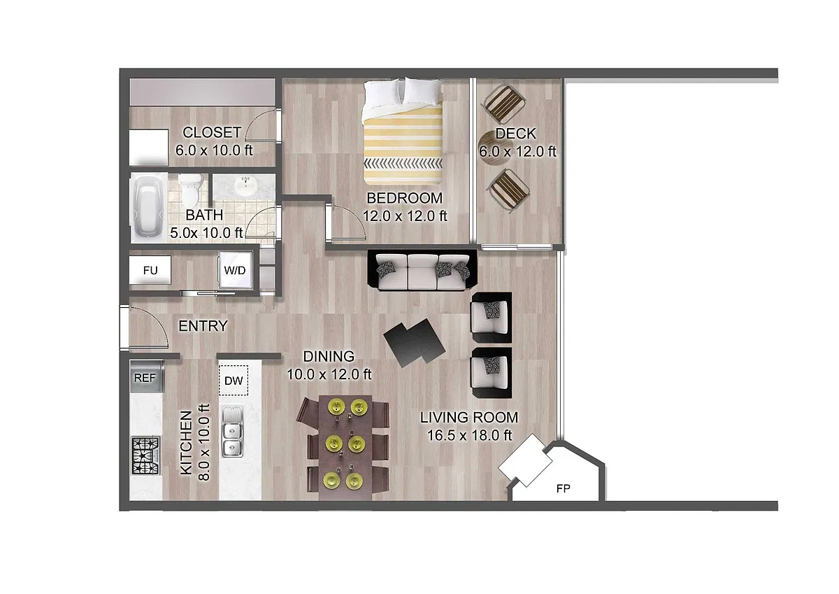 Floor plan 1x1 Updated