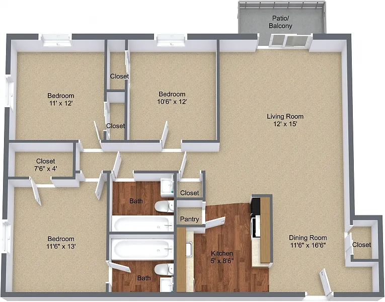 Floor plan Cedar Villa