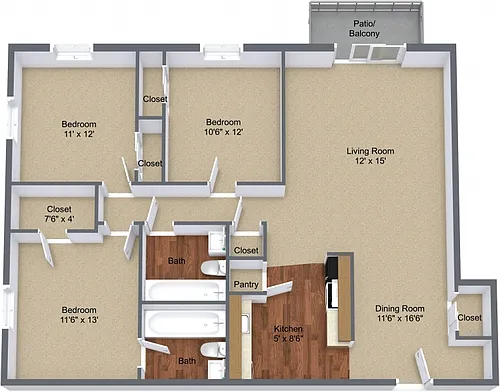 Floor plan Cedar Villa