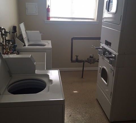 Coin operated shared laundry