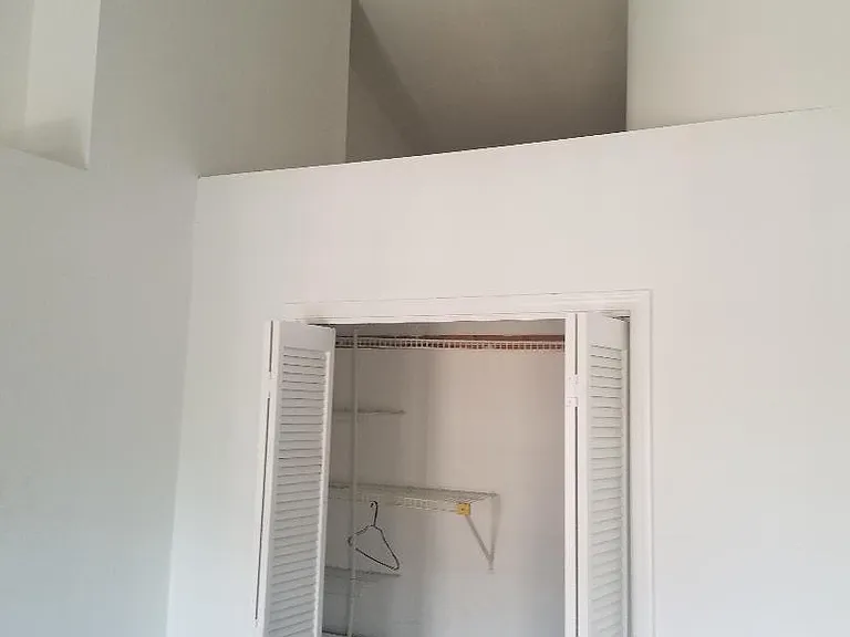 Closet and storage above in bdroom