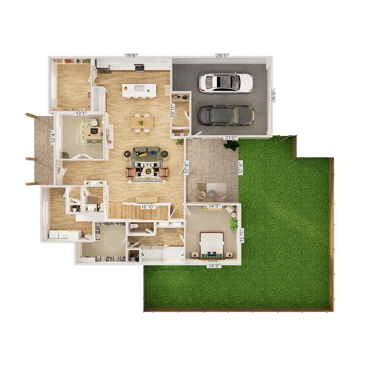 Floor plan Summit 6 X 4 A