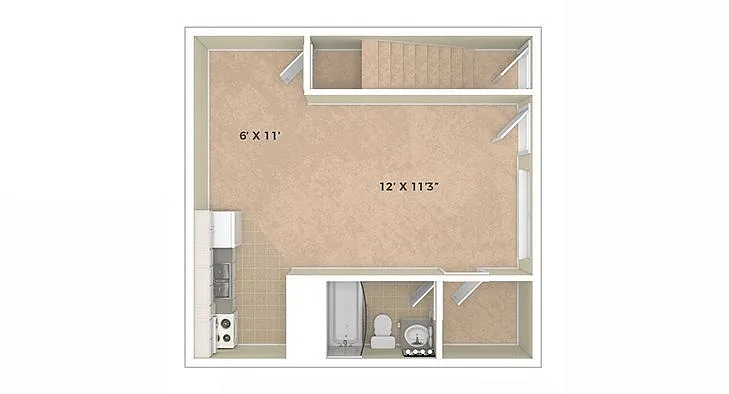Floor plan Junior Studio