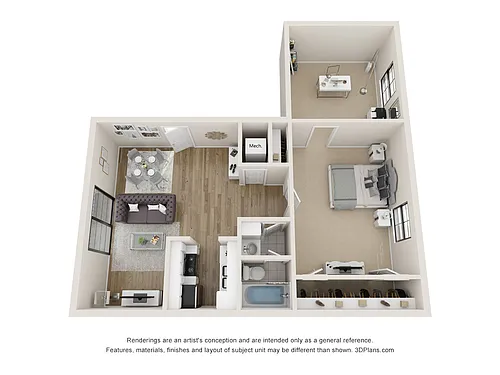 Floor plan 824sf