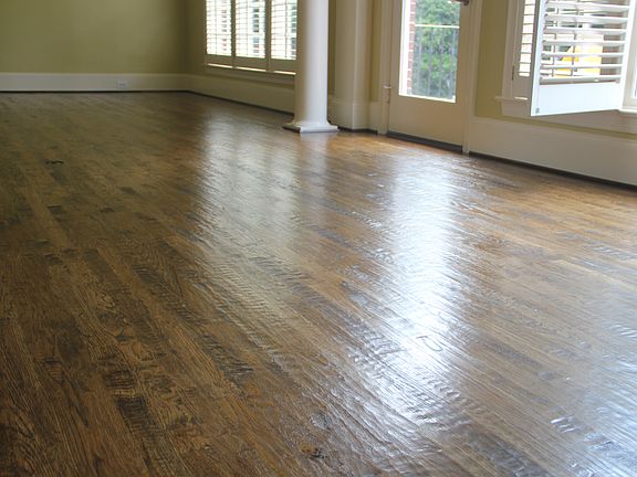Hand scraped hardwoods 