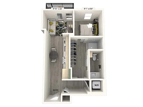 Floor plan AM3V-FinishI-551sf