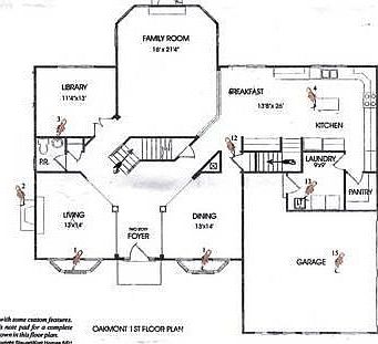 Oakmont 1st Level Floor Plan