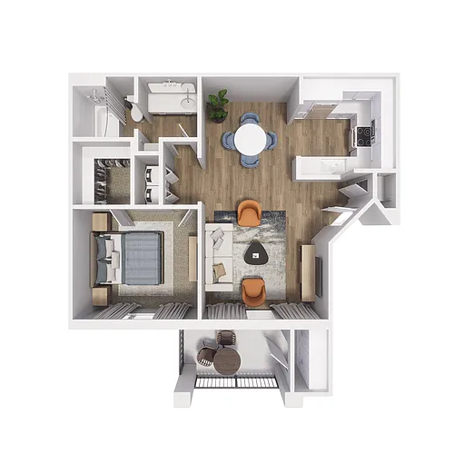 Floor plan A1: Arroyo with Carport