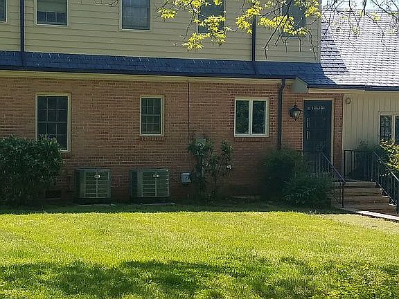 Back of home, large yard